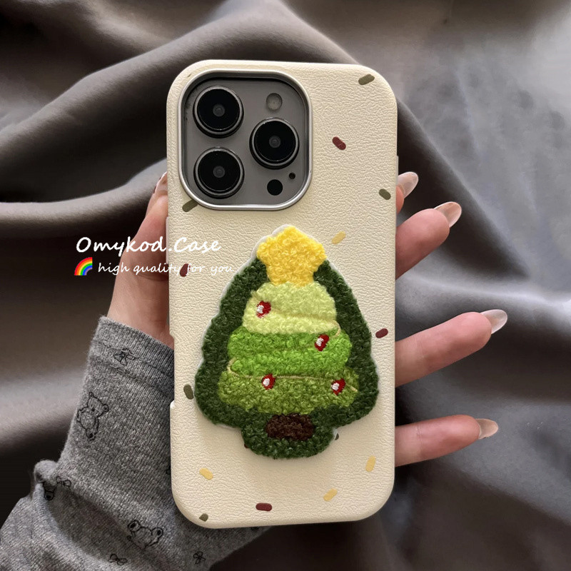 SAMSUNG 3dตุ๊กตาปลอกสําหรับsamsung S21 S22 S23 S24 Plus Ultra S20FE S23FE S24FE A51 A31 A21s A20s A03 A16 A06 เคสโทรศัพท์INSน่ารักต้นคริสต์มาสตุ๊กตาAnti Dropกันกระแทกนุ่ม