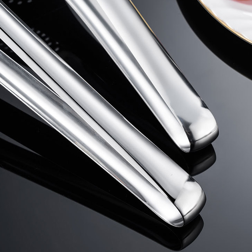 UTENSILS 7/9/12/14นิ้ว เครื่องมือย่างอเนกประสงค์สำหรับสแตนเลสที่คีบบาร์บีคิวคลิปสลัดอาหารที่คีบอาหารสำหรับเสิร์ฟที่คีบบุ - รูปที่ 5