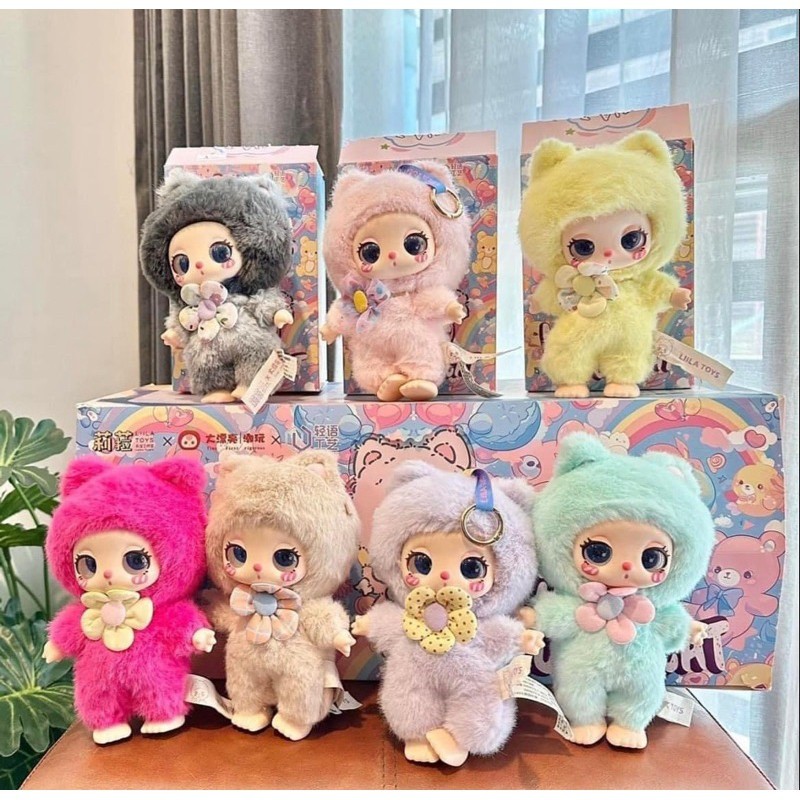 Liila Lucky Cat Series ตุ๊กตากล่องตาบอดของเล่นอะนิเมะตัวเลข Kawaii ตุ๊กตาของขวัญ