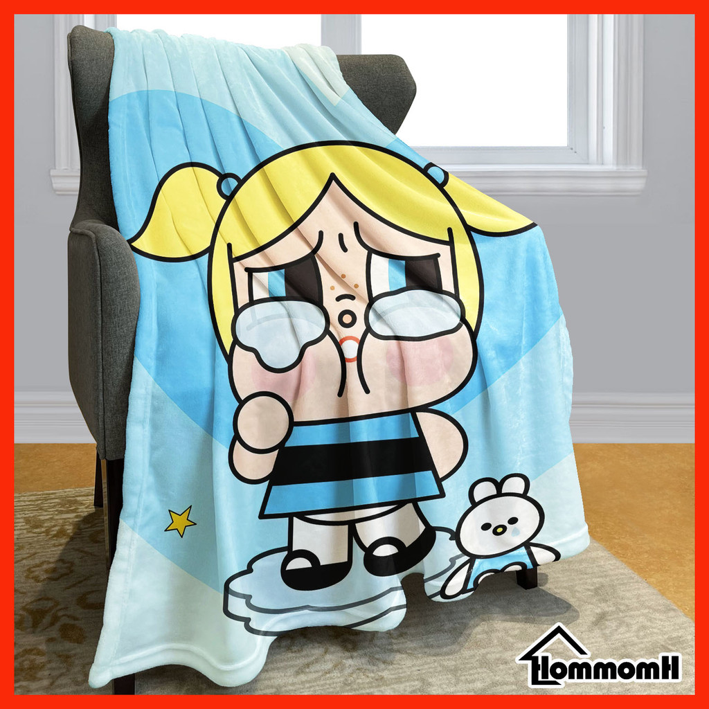 Crybaby ร้องไห้ ผ้าห่มลายการ์ตูน3.5ฟุต5ฟุตผ้าห่มมัลติฟังก์ชั่ผ้าห่มแบบพกพา