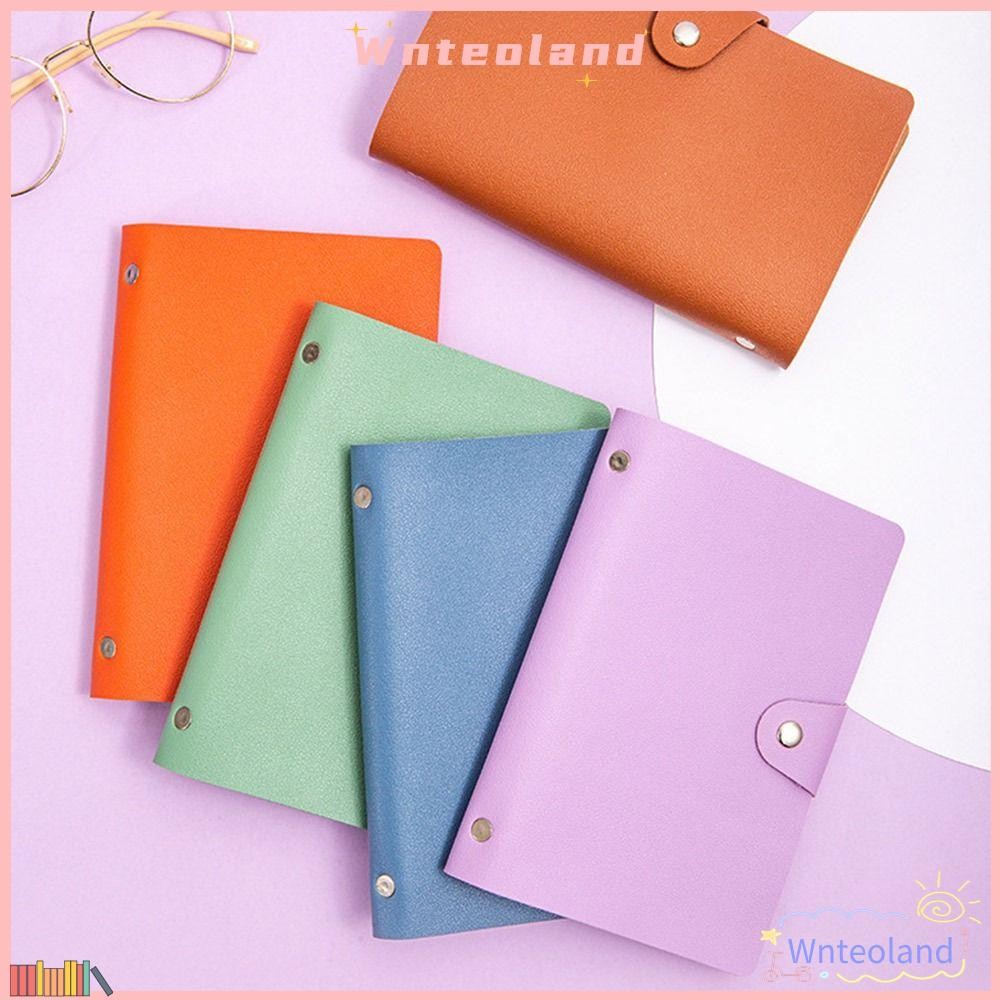 Wnteoland Mini Binder Saving Challenge, ประหยัดเงิน PU 100 ซองเงิน Challeng, ตลกขนาดใหญ่ความจุกันน้ํา Budget Binder เด็ก