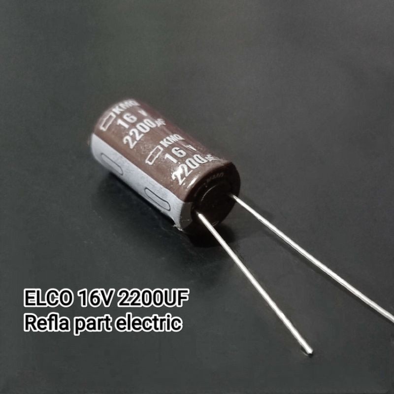 ELCO CAPACITOR 16V 2200UF