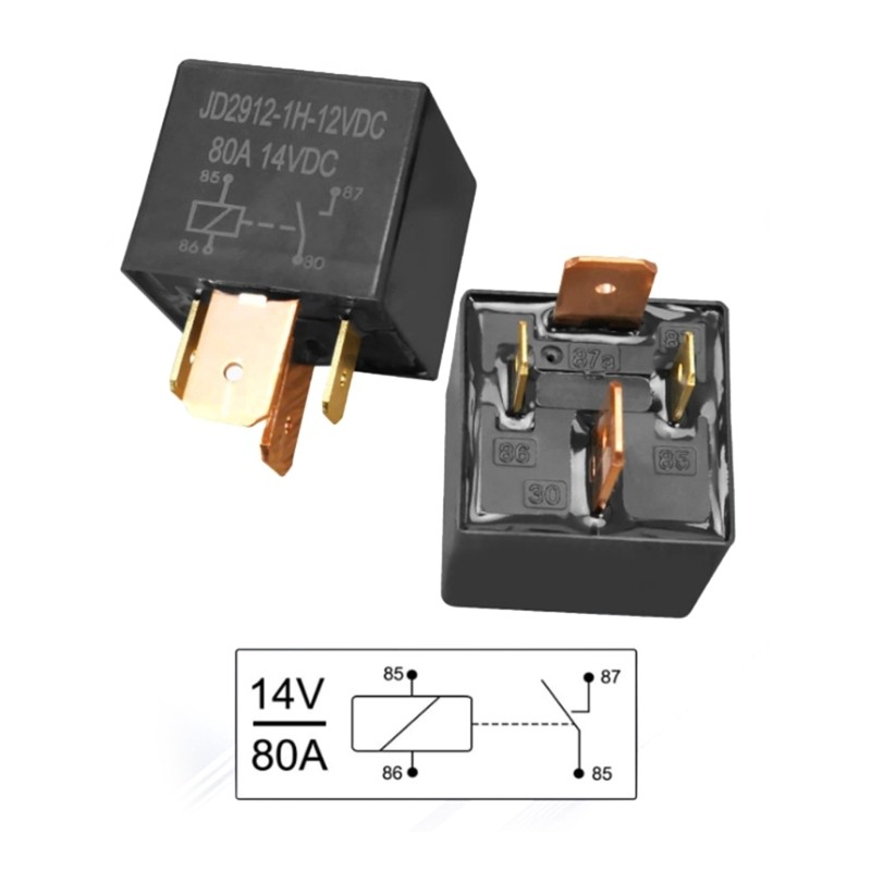 XU Heavy Duty 80A 12V 2 ช่องรีเลย์และฟิวส์กล่องสําหรับรถจักรยานยนต์ที่มีฉลากที่ชัดเจน ราคา ถูกที่สุด ดีลบีเคเค แกลเลอรีภาพที่ 8