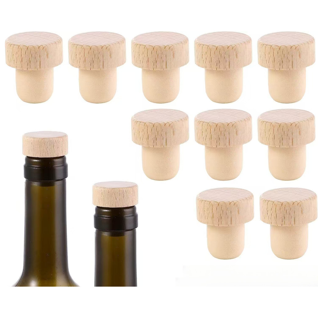 5 ชิ้นขวด Stopper Cork Stopper T-Shaped Cork Stopper Reusable ขวดจุกไม้และยางขวด Polymer Cork Stopper