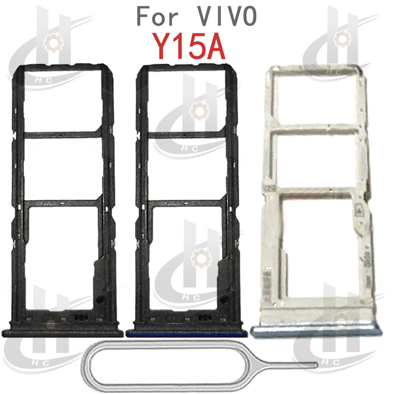 สําหรับ VIVO Y15A Y15S ซิมการ์ดถาดผู้ถือการ์ด Reader SD Slot อะแดปเตอร์อะไหล่