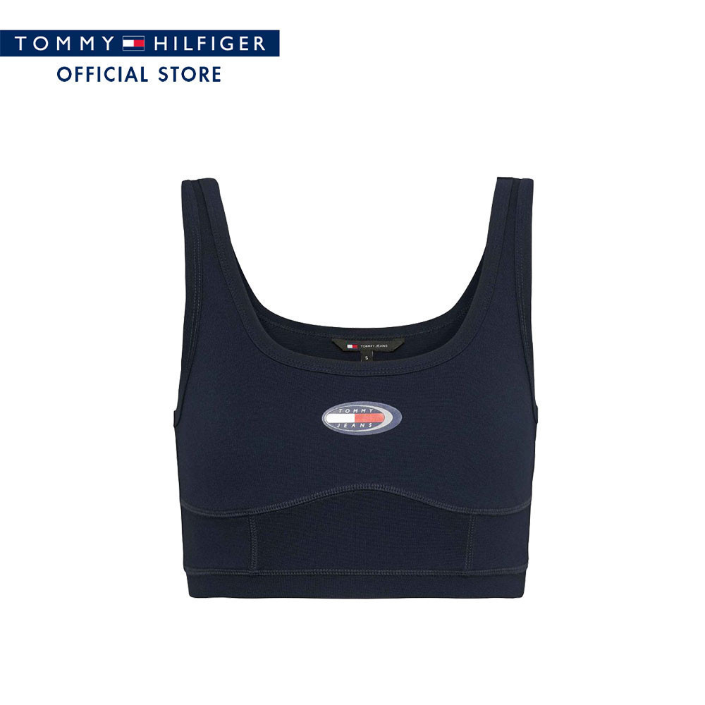 Tommy Hilfiger เสื้อ ผู้หญิง รุ่น DW0DW18128 C1G - สีน้ำเงิน ทรง Cropped Fit