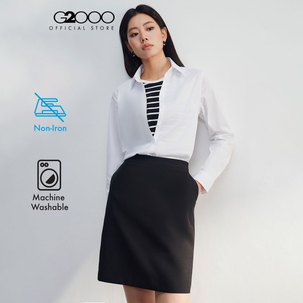 G2000 เสื้อเชิ้ตแบบทางการสำหรับผู้หญิง ทรง Slim Fit รุ่น 4622306300 WHITE