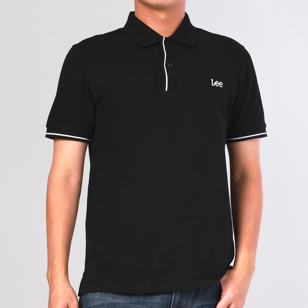 LEE เสื้อยืดโปโลผู้ชาย Regular รุ่น LE S624MPOLS23 สีดำ