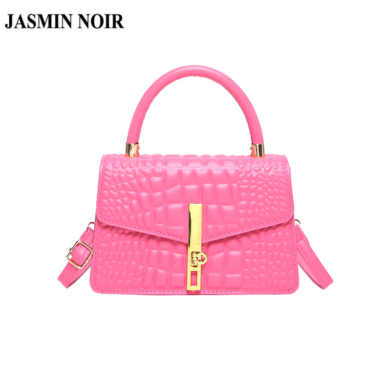 Jasmin NOIR PU Leather Stone Pattern Women Handbag Casual Flap Crossbody Bag