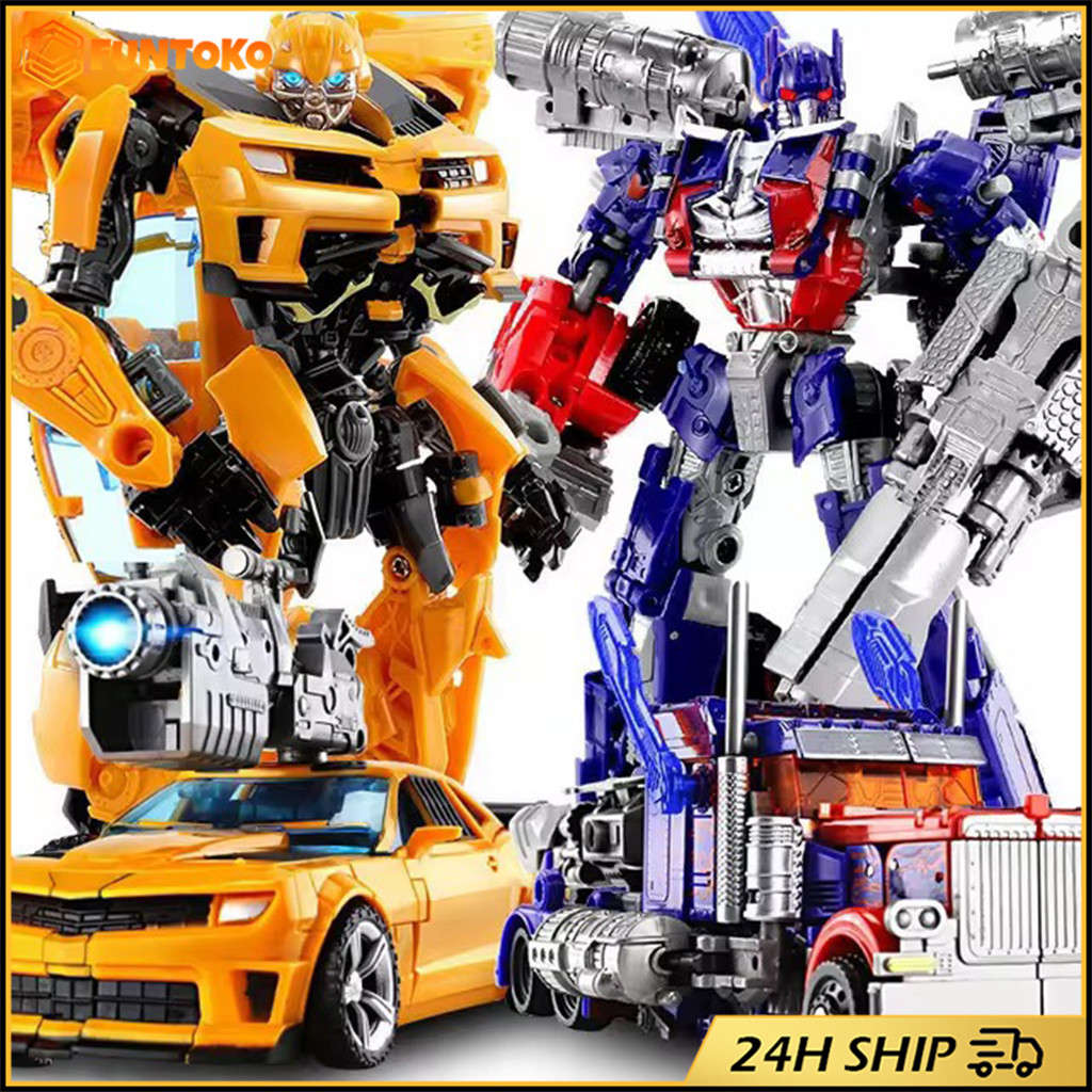 สินค้ามีคุณภาพ หุ่นยนต์แปลงร่างเป็นรถ ทรานฟอร์เมอร์ bubble bee transformer optimus prime figure