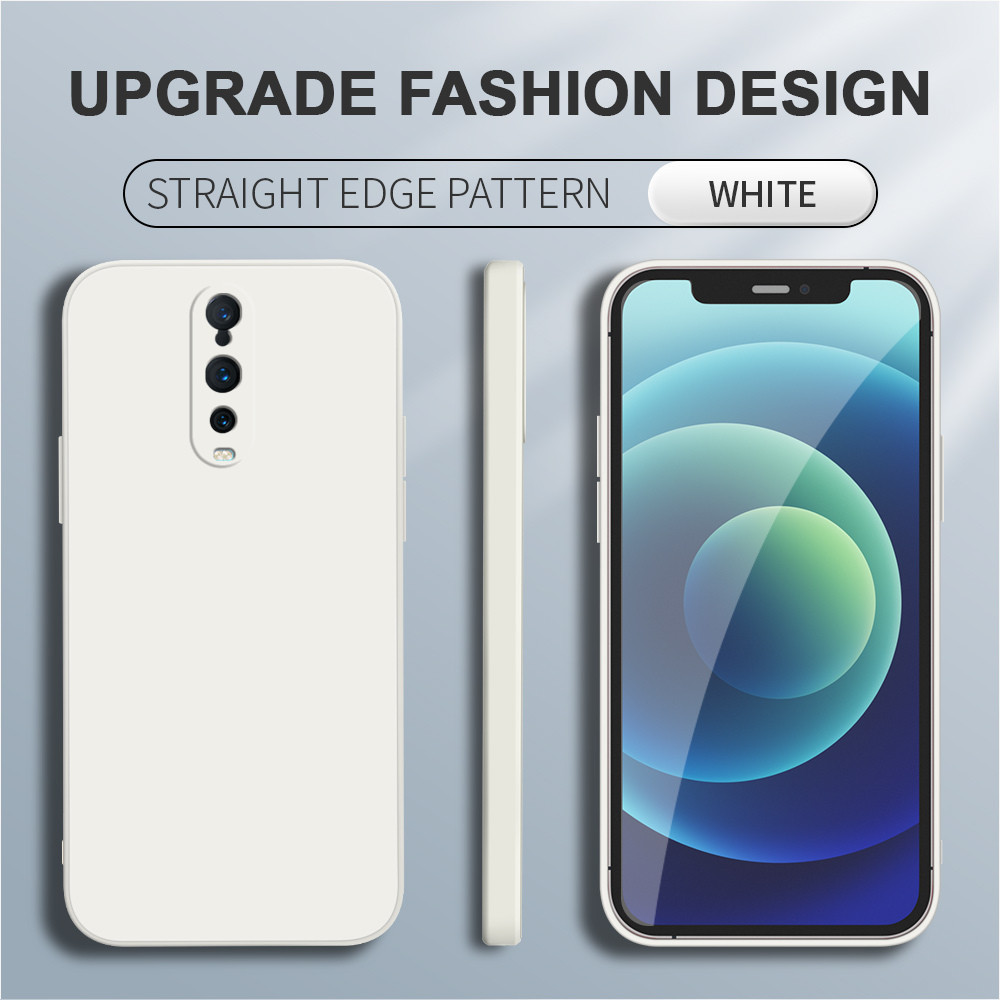 สําหรับ OPPO R17 Pro R15 ซิลิโคนเหลวแบบนุ่มคลุมทั้งหมดกล้องกันกระแทกกรณียาง