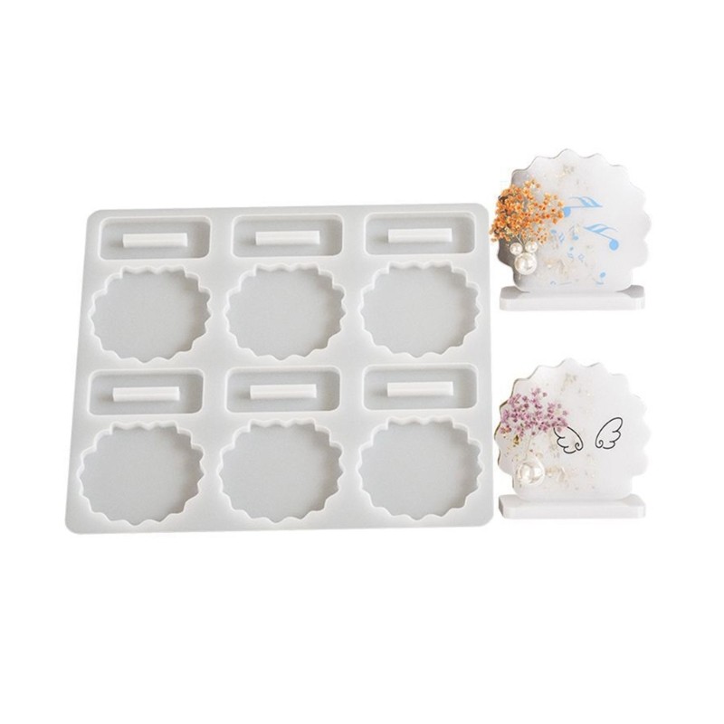 Flgo แม่พิมพ์ซิลิโคนสําหรับงานฝีมือสร้างสรรค์และกิจกรรมครอบครัวกรอบรูปดอกไม้แห้ง Mould แม่พิมพ์ตกแต่งบ้าน