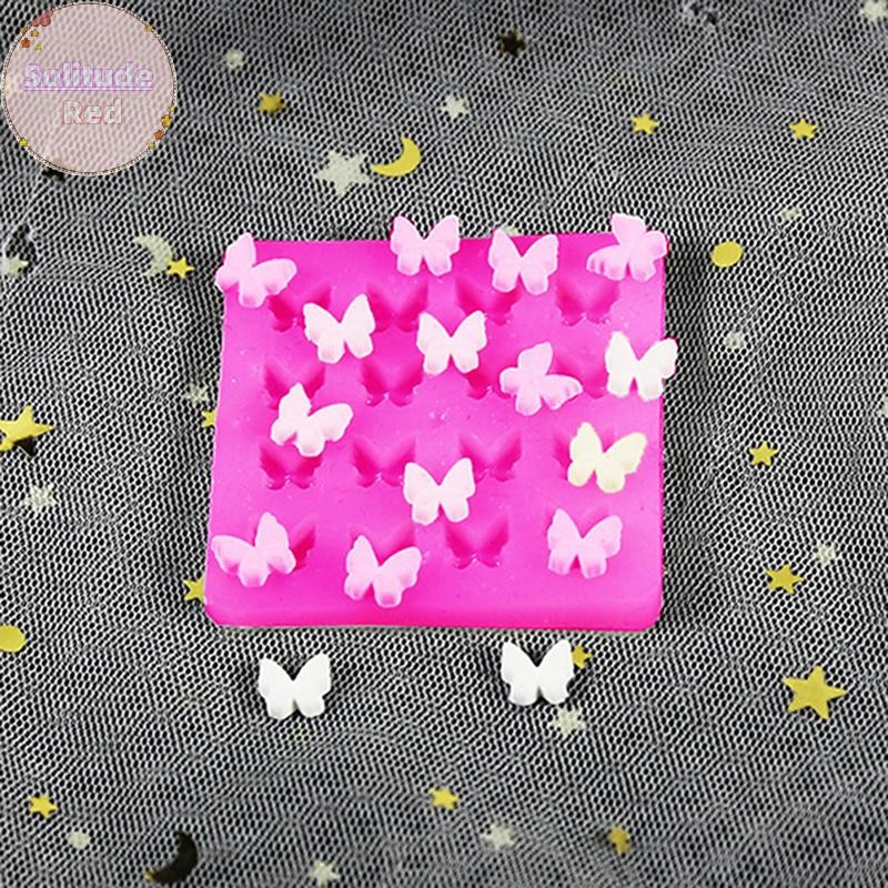Solitudered 1 ชิ้น/ถุงผีเสื้อรูปร่างอีพ็อกซี่เรซินแม่พิมพ์ Charm จี้ Silcone Moulds Ultra-Light Clay Handmade ผีเสื้อแม่พิมพ์ TH