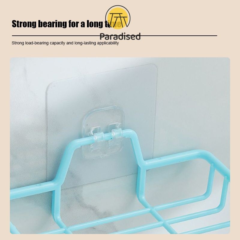 💕กล่องสบู่ติดผนังแบบไม่ต้องเจาะ ที่วางสบู่ในห้องน้ำ กล่องสบู่ระบายน้ำแบบเรียบง่ายParadised - รูปที่ 6