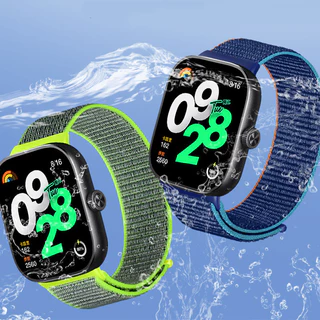 สายรัดไนลอนสำหรับ for Redmi Watch 6 5 4 สายรัดข้อมือแบบยืดหยุ่นแบบนุ่มสำหรับอุปกรณ์เสริม for Mi Band 10 9/8 Pro