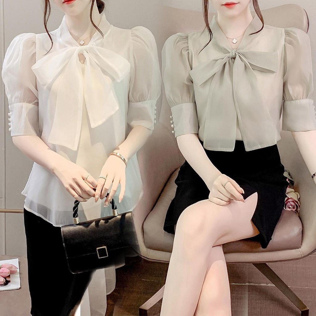 DODO#เสื้อยาว เสื้อผ้าชีฟองฤดูใบไม้ร่วงหญิงใหม่อำพรางพุงผ้าไหมชาตินคลุมศรีษะเสื้อเชิ้ตNew Fashion 2025 รุ่นw335