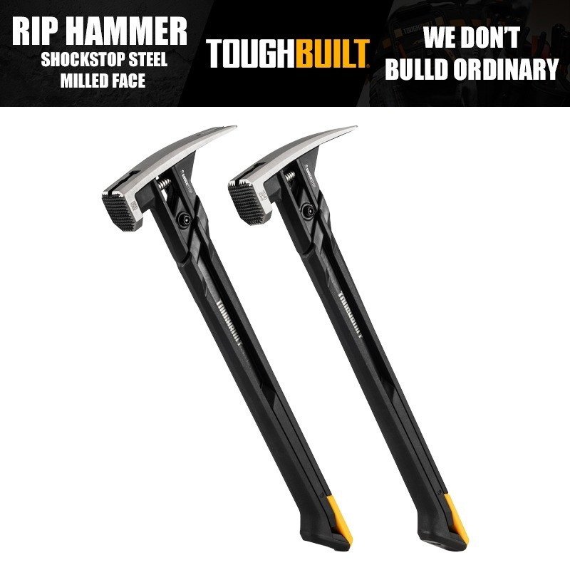 ToughBuilt TB-H1-1SBR-S20X TB-H1-1SBR-S24X 20 OZ/24 OZ. ShockStop เหล็ก Rip Hammer Milled Face เครื่องมืออุปกรณ์เสริม