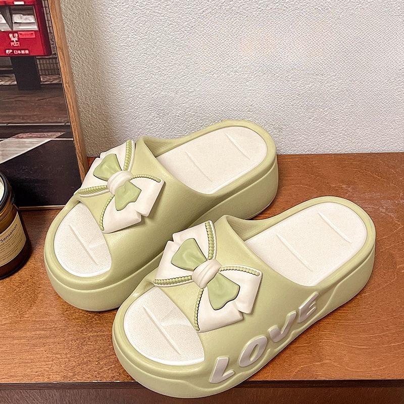 รองเท้าแตะส้นสูงพื้นหนาสำหรับผู้หญิงแบบใหม่รองเท้าแตะกันลื่นใส่นอกบ้านในร่มแบบใหม่สำหรับฤดูร้อน