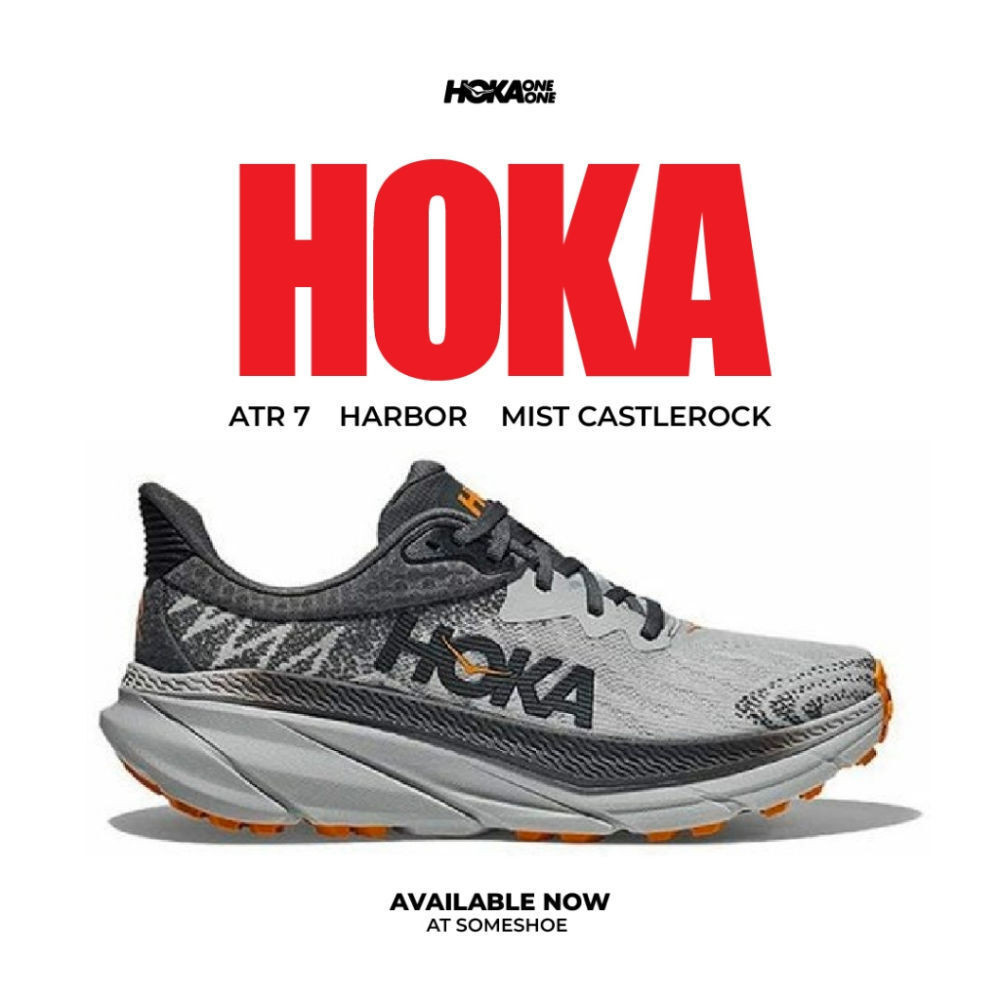 HOKA ONE ATR 7 Harbor Mist Castlerock Running Shoes For Men Sneakers