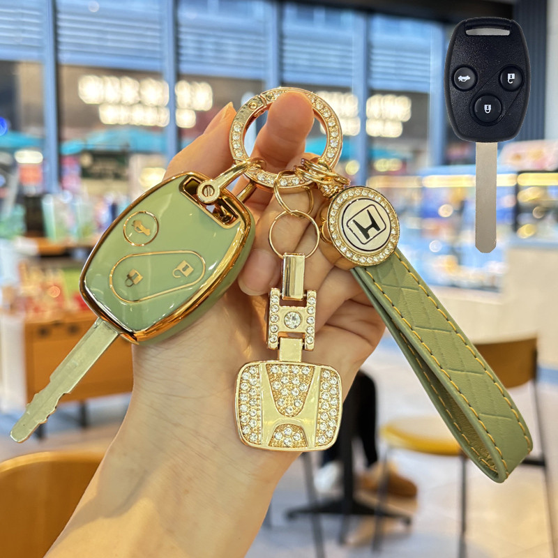 ปลอกกุญแจรถฮอนด้า เคสกุญแจฮอนด้า เหมาะสําหรับพวงกุญแจ Honda JAZZ/CITY/BRIO/CIVIC/ACCORD/CR-V - รูปที่ 7