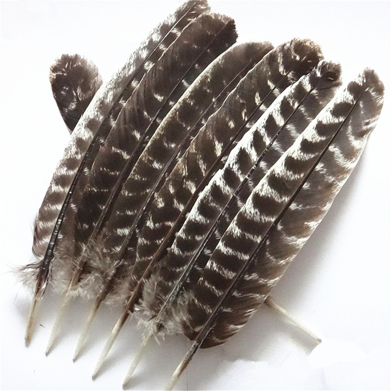 ขายส่งธรรมชาติตุรกี Feathers 10-16 นิ้ว (20-40 ซม.) Eagle Bird ตุรกีไก่ฟ้า Feather สําหรับหัตถกรรมงานแต่งงานตกแต่ง Carnival Feathers Dream Catcher