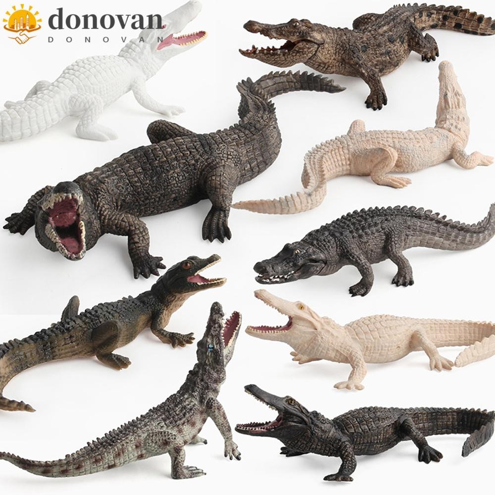 Donvan Crocodile Model Plastic Wild Life Model Creatures Gift ของเล่นเพื่อการศึกษา