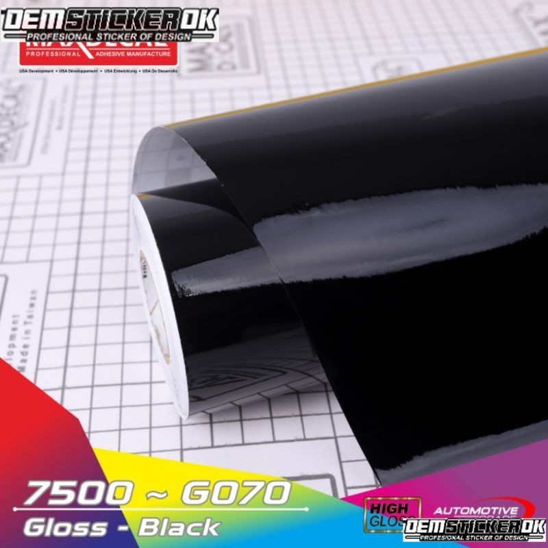 Maxdecal 7500 - G070 Vinyl Black Glossy