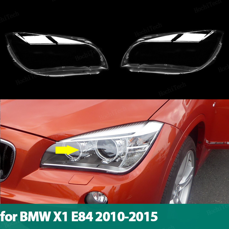 ฝาครอบไฟหน้ารถโคมไฟ HeadLamp เลนส์ใสฝาครอบ Bright Shell สําหรับ BMW X1 E84 2010-2015 Lampcover กระจก