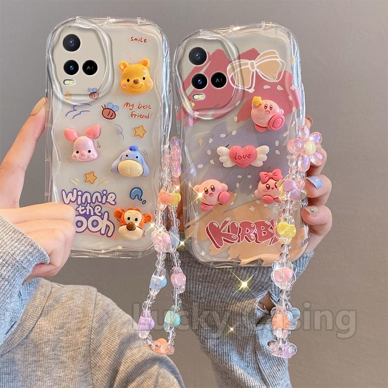 สําหรับ VIVO T1X 4G เคสโทรศัพท์สาวน่ารัก 3D ตุ๊กตา Kuromi ดอกไม้กระต่ายสายรุ้งนุ่มกันกระแทกการ์ตูน V