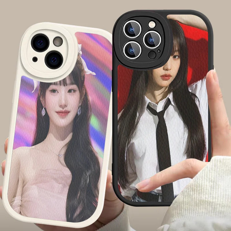 TP-1 นักร้อง J-Jang W-Wonyoung เคสโทรศัพท์หนังสําหรับ IPhone 16 17,15 14 13 12 Mini 11 14 Pro Max Xs
