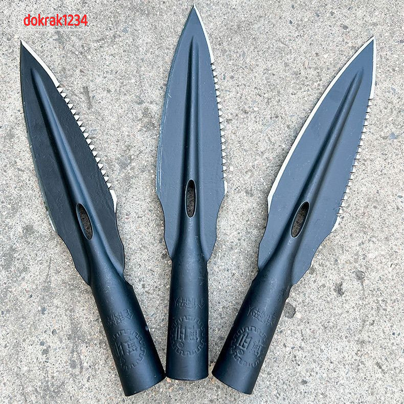 ใหม่สวนปลายพลั่ว Multifunctional หยักพลั่วหอก ทั้งหมดเหล็ก Zulu ปืน กลางแจ้งเปิดฟืนเครื่องมือแยก หัวหอกขนาดเล็ก