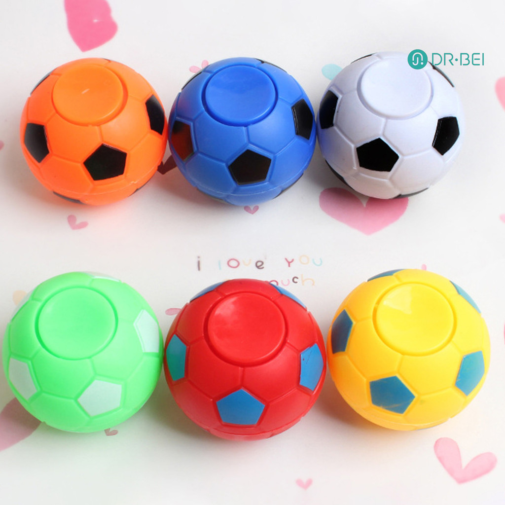 Dr.bei Fidget ฟุตบอลหมุนได้ Gyro Mini Balls สนุก Props ความเครียดบรรเทา Vent ของเล่น Fidget Spinner ฟุตบอลกีฬาปลายนิ้วของเล่น Party Favors