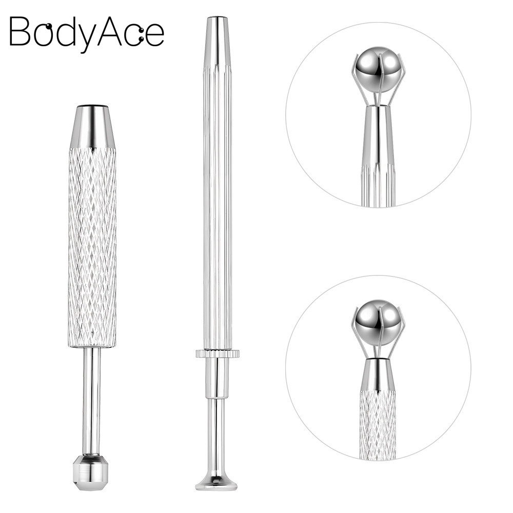 Bodyace 1 Pc เครื่องมือสแตนเลสเจาะร่างกายเครื่องมือ Grasp เครื่องมือ Ball Clamp เครื่องมือเหมาะสําหรับต่างหูสกรู