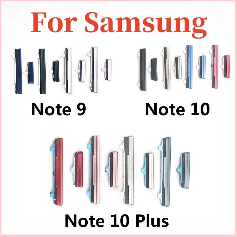 ปุ่มพาวเวอร์ Samsung Galaxy Note 9 10 Plus + ปุ่มปุ่มด้านข้างระดับเสียง