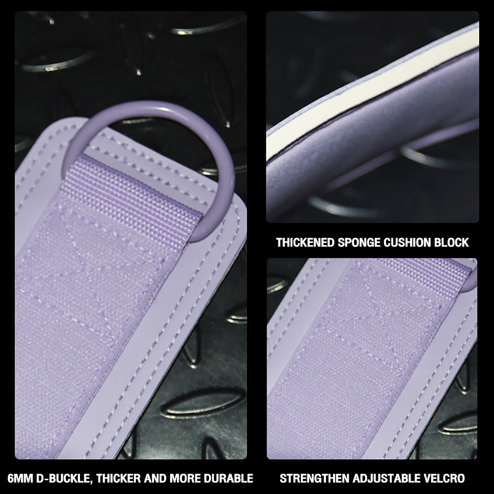 1 ชิ้น ใหม่ สายรัดข้อเท้า เบาะคู่ D-ring ปรับได้ สายรัดข้อเท้า ขา ฝึก รองรับ กีฬา Strength Ankle Strap - รูปที่ 3