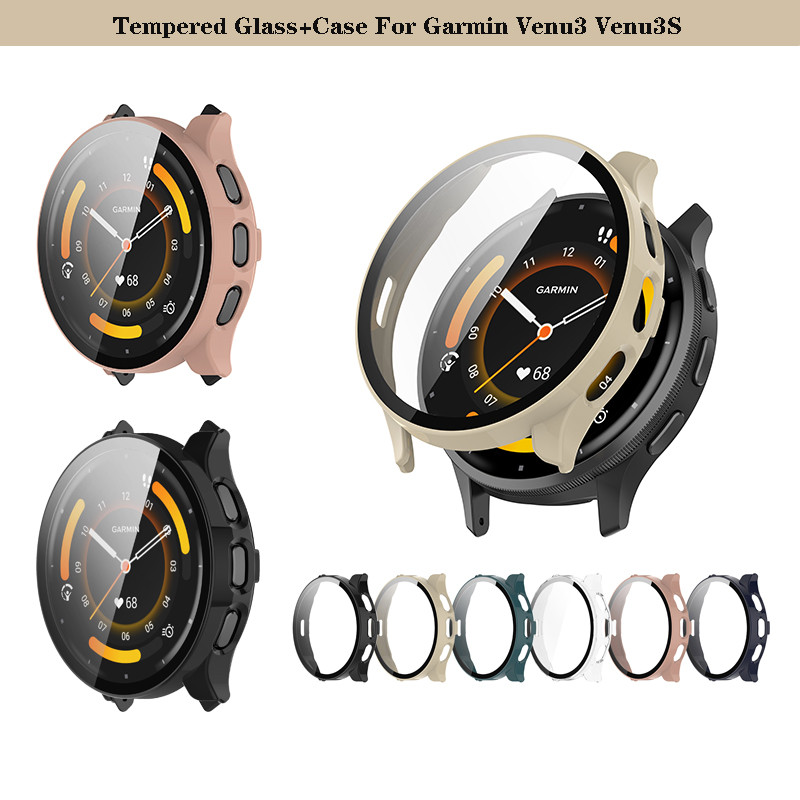 สําหรับ Garmin Venu3 Venu3S 41 มม.45 มม.กรณีเกราะป้องกันสําหรับ Venu 3 PC เคสป้องกัน 360° ตัวป้องกันหน้าจอรอบด้าน