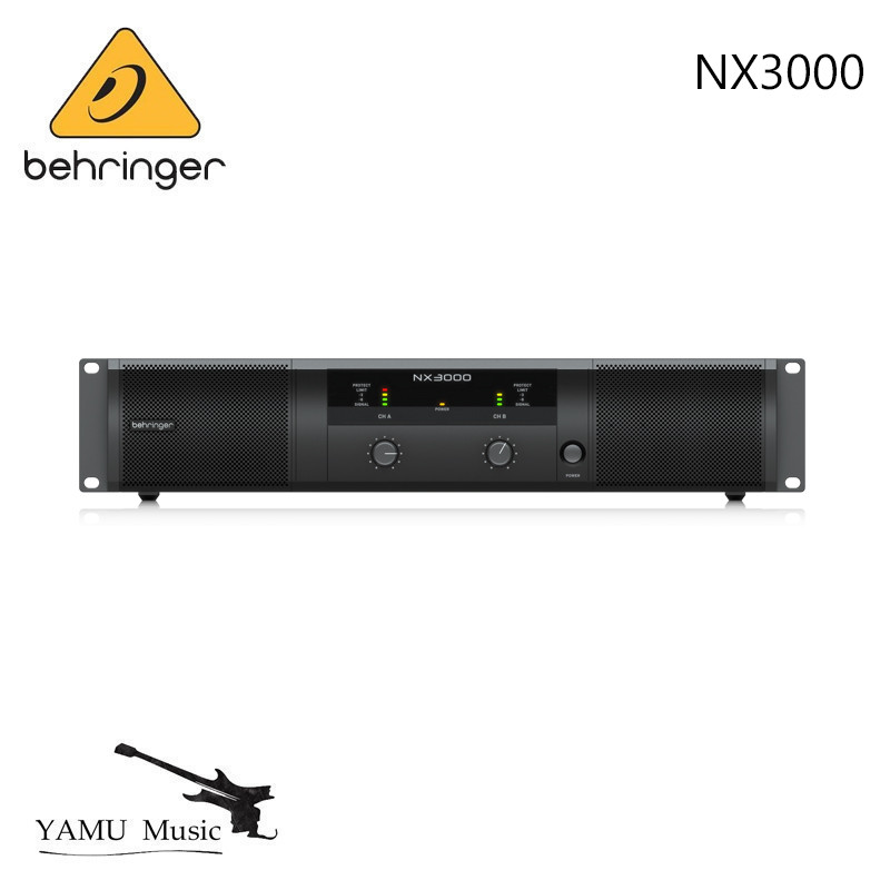 Behringer NX3000 เครื่องขยายเสียง Class-D น้ําหนักเบาเป็นพิเศษ 3000 วัตต์พร้อม SmartSense ลําโพงความ