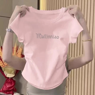 มีหลายไซส์ให้เลือกเสื้อยืดรัดรูปสาวอวบเสื้อคอกลมเสื้อสลิมฟิตเสื้อยืดสาวอวบสวยๆเสื้อยืดทรงครอปเสื้อยืดแขนสั้น เสื้อเอวสูง