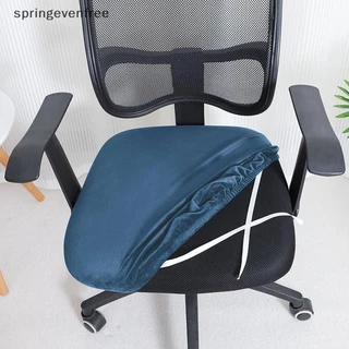 Springevenfree 1 PC กํามะหยี่เก้าอี้สํานักงาน Coverputer หมุนที่นั่งโมเดิร์นเก้าอี้ยืดหยุ่น Slip Washable Slipcovers ที่ถอดออกได้ฝุ่น th
