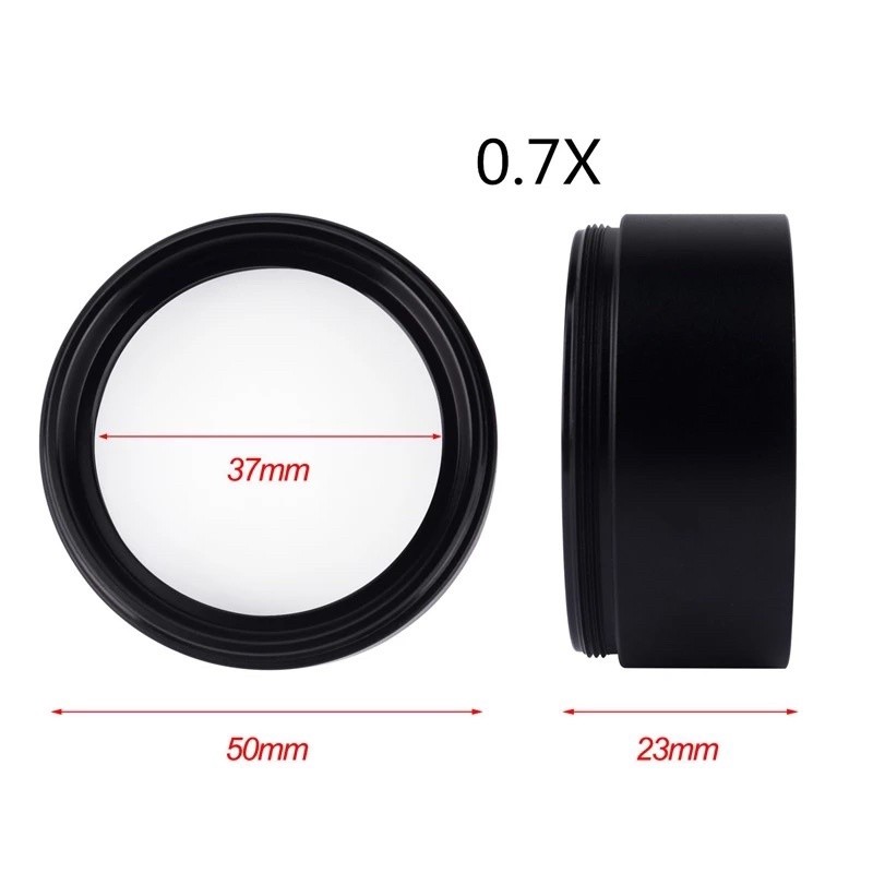 เลนเสริมกล้องจุลทรรศน์เลนส์ Wd165 0.5X 0.7×  Barlow 1-7/8นิ้ว (M48Mm)