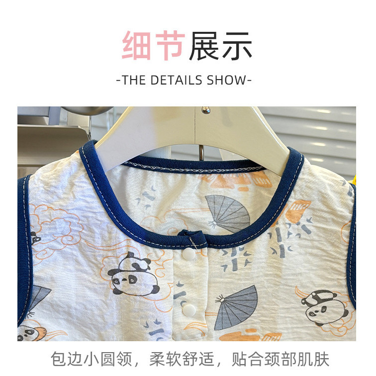 [ซี่] 70-140พร้อมสต็อกเด็กชุดลําลองเสื้อกั๊กการ์ตูนบ้านเสื้อผ้าเด็กระบายอากาศชุดนอนแฟชั่นเด็กเสื้อผ้าอย่างรวดเร็ว ราคา ถูกที่สุด ดีลบีเคเค แกลเลอรีภาพที่ 6