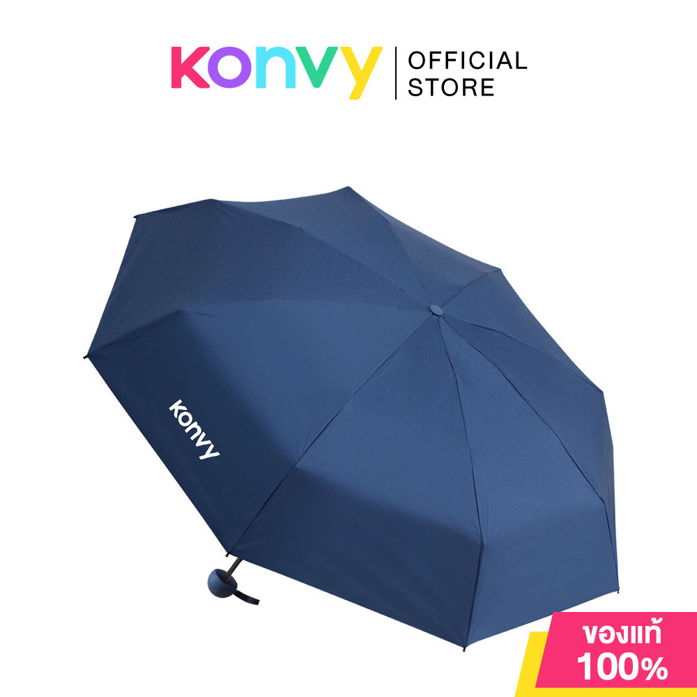 Konvy Portable Pocket Sun Umbrella คอนวี่ ร่มกันยูวีแบบออโต้พับ 3 ตอน (Pink/Dark Blue/Purple/Dark Green/White) รูปที่ 2