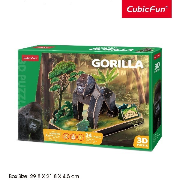 ปริศนา 3 มิติ Cubicfun สัตว์ Pals Gorilla