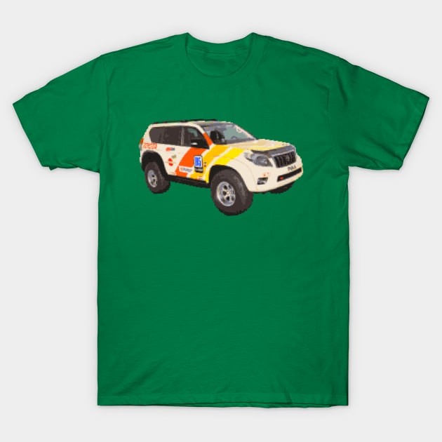 เสื้อยืด Vintage Off Road 16-bit Toyota T-Shirt แท้ Cotton 100% เซ็กซี่ แห้งเร็ว หลวม เสื้อกีฬา