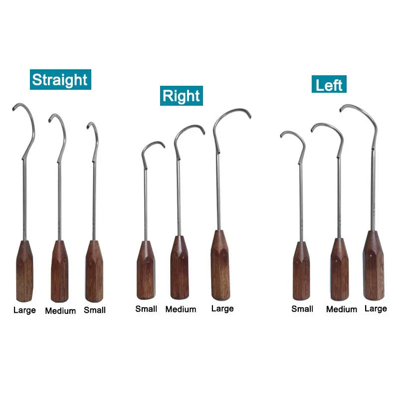 GREATLH Wire Guider Wire Passers with Hole Bone Steel Wire Guide Orthopedic Pet Surgical trument Sta