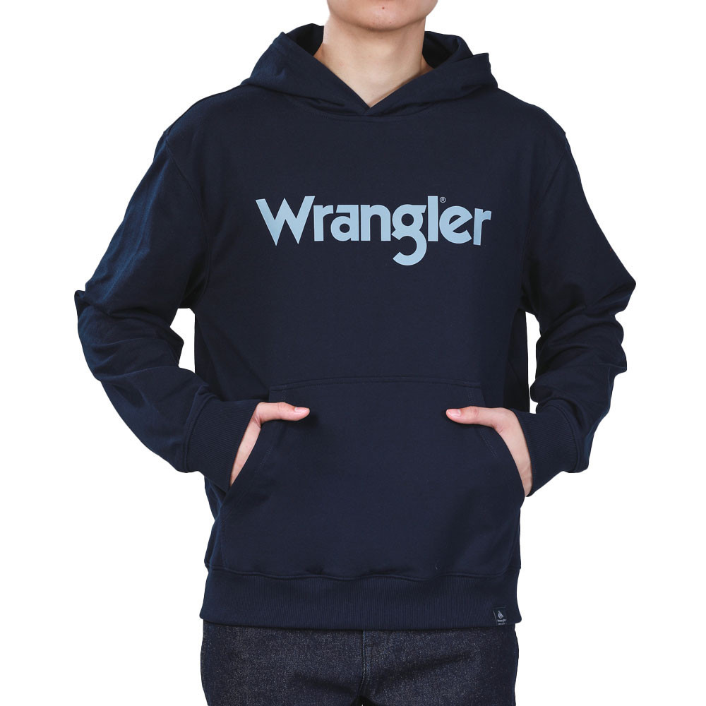 WRANGLER เสื้อฮู้ดดี้ผู้ชาย รุ่น WR F324MHODF40 สีกรมท่า