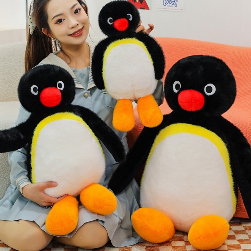 45/60/85ซม.ตุ๊กตาของเล่นPingu Penguin Soft Kawaii Cuddlyของเล่นตุ๊กตาวันเกิดวาเลนไทน์ของขวัญ