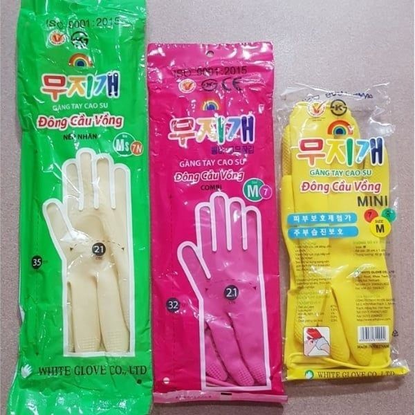 ถุงมือยาง Dong Cau Vong ไซส์ S