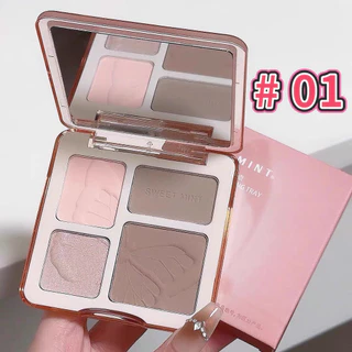 V-shop: กล่องเหลือง ไฮไลท์และคอนทัวร์พาเลต คอนทัวร์เฉดดิ้งและไฮไลท์ ไฮไลท์หน้าพุ่ง สวยเป๊ะ สีธรรมชาติ H-873