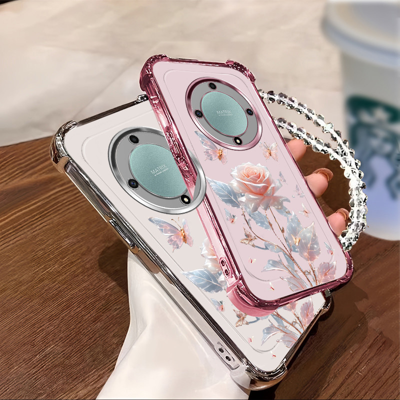 เคส Honor X9A X9B X9C Smart 5G เคสโทรศัพท์สําหรับซิลิโคนใหม่สี่มุมป้องกันการตก SJMG